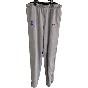 Men's Nike Gray Kentucky Wildcats Logo Sweatpants Joggers Size Large